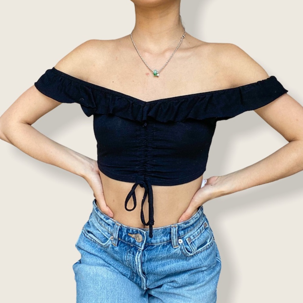 TOPSHOP Petite Ruched Tank